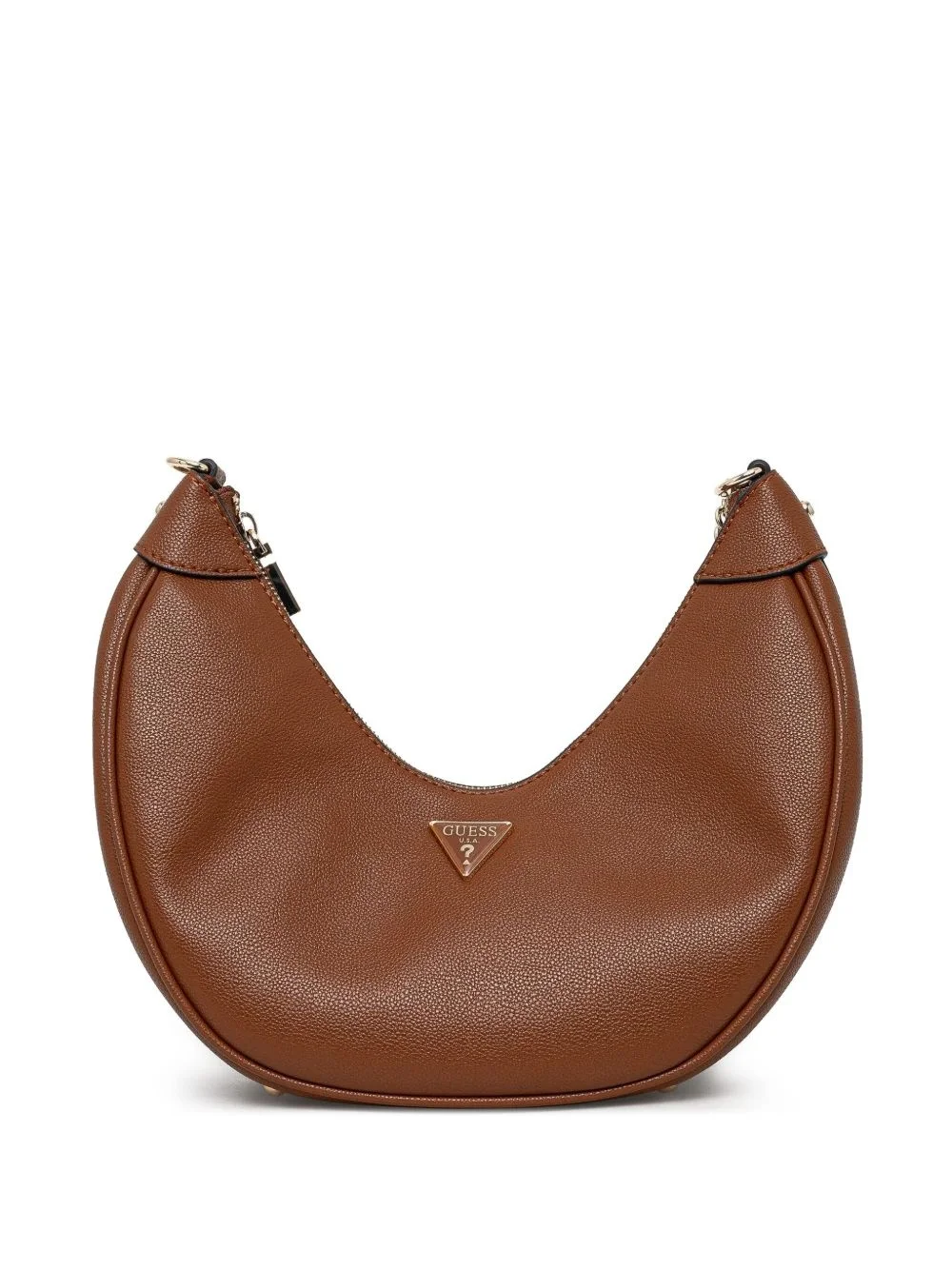 logo-plaque shoulder bag - 1