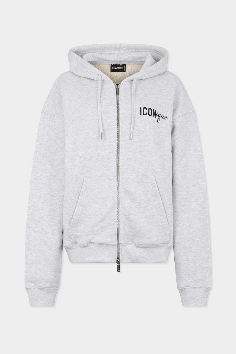 ICONIQUE BOYFRIEND FIT ZIPPED HOODIE 1