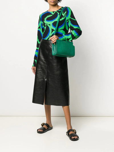 Marni Trunk Reverse lizard-effect shoulder bag outlook