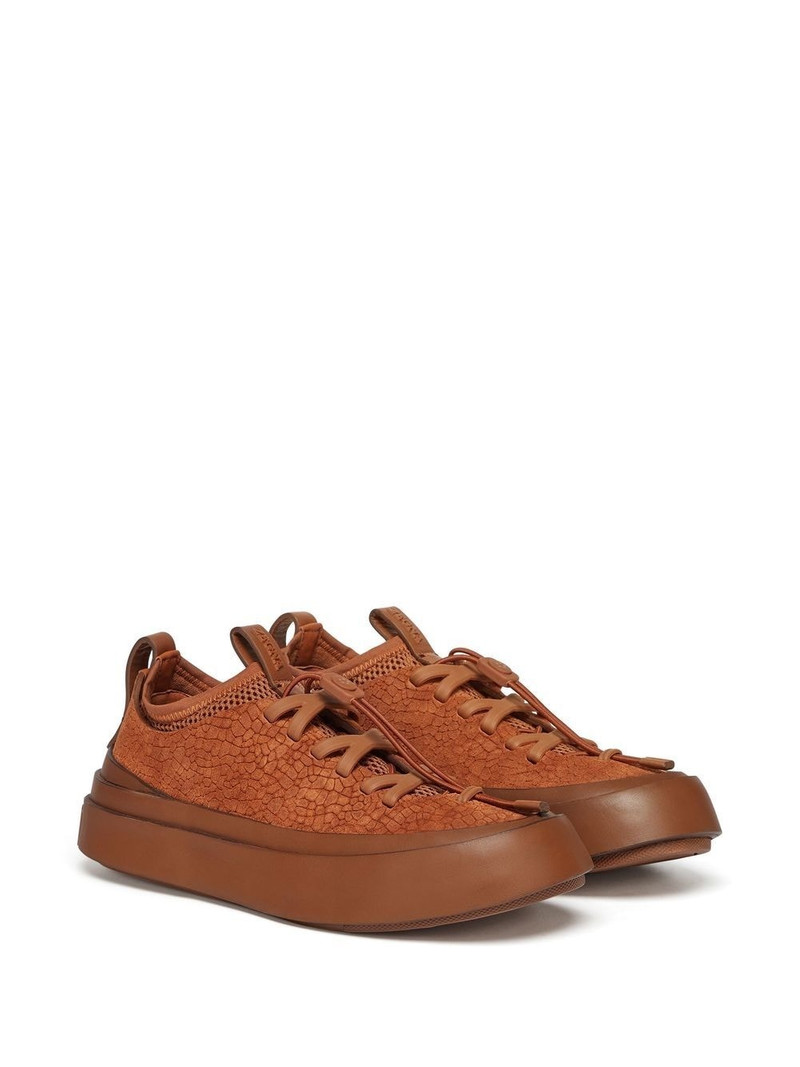 ZEGNA x MRBAILEY Triple Stitch textured sneakers outlook
