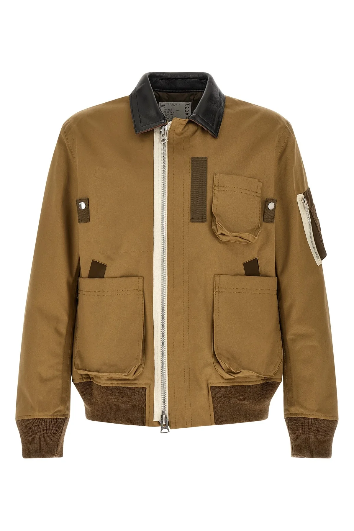 Leather Collar Blouson - 1
