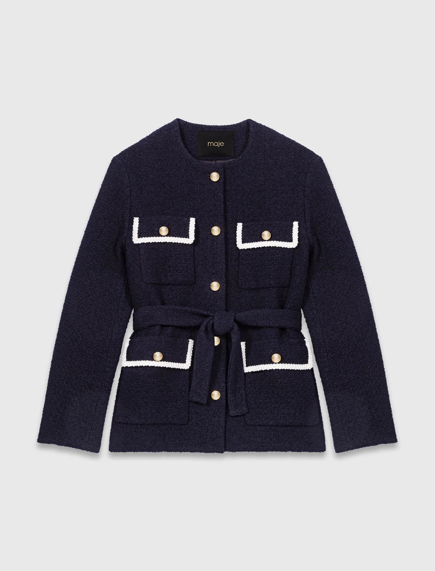 4-pocket tweed jacket - 1