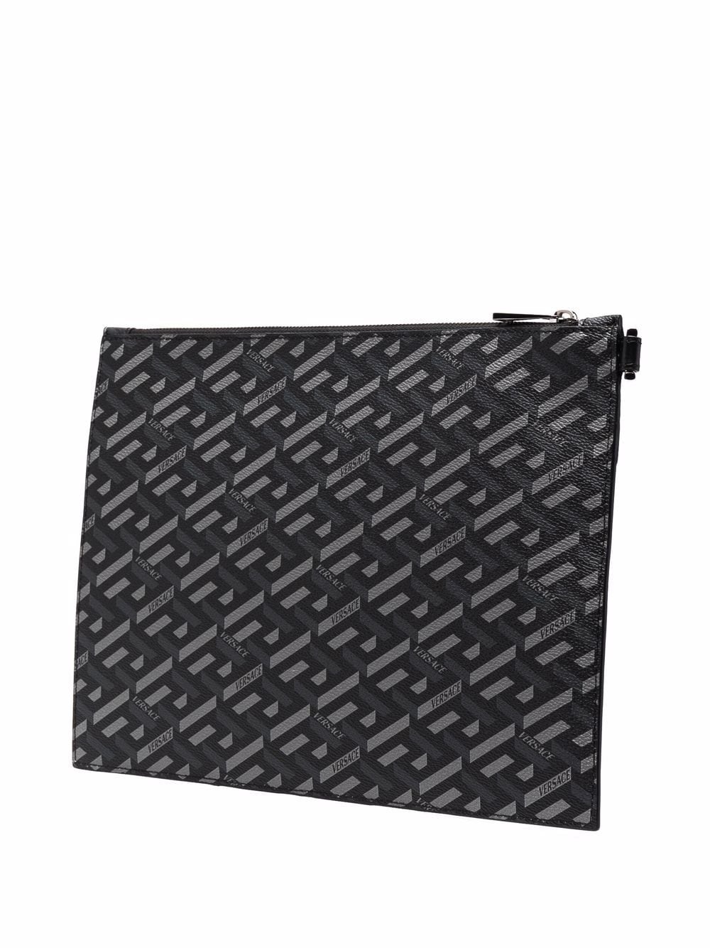 logo-print clutch bag - 3