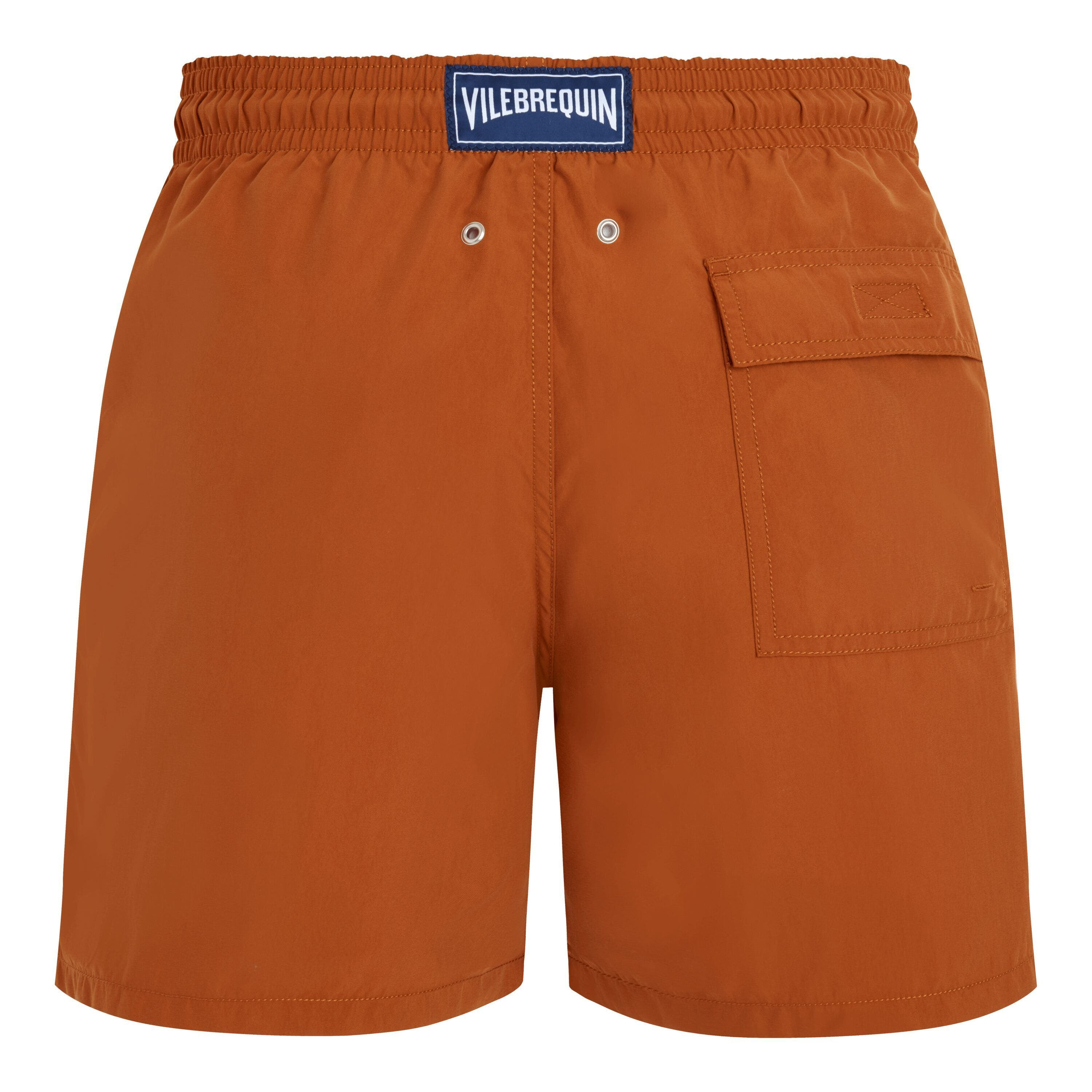 Vilebrequin Men's Solid Recycled Polyamide Swim Shorts in Caramel at Nordstrom - 2