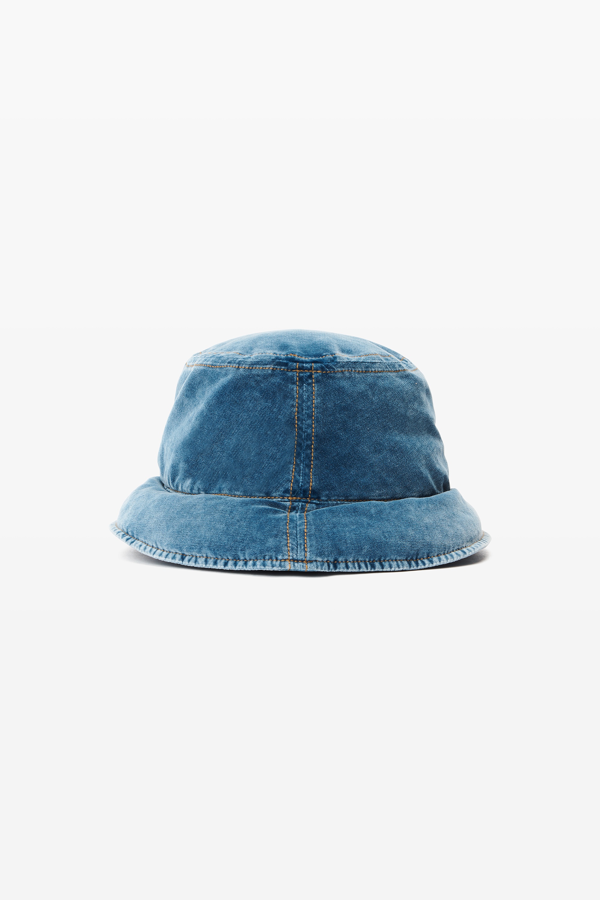 down bucket hat in cotton velvet - 4