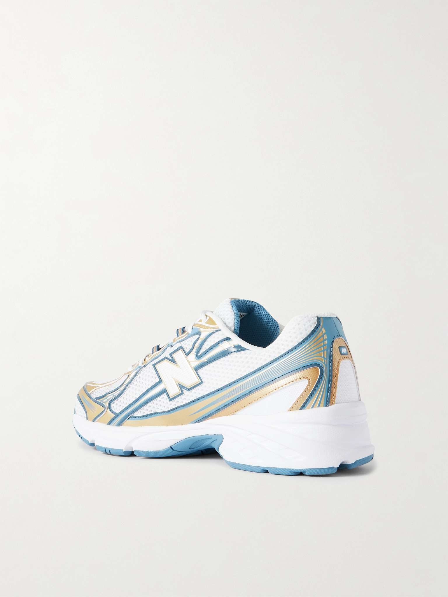 740 Metallic-Trimmed Mesh Sneakers - 4