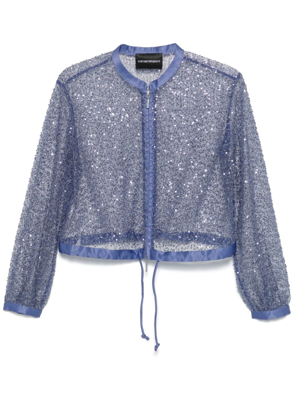 jet-embroidery sequin jacket - 1