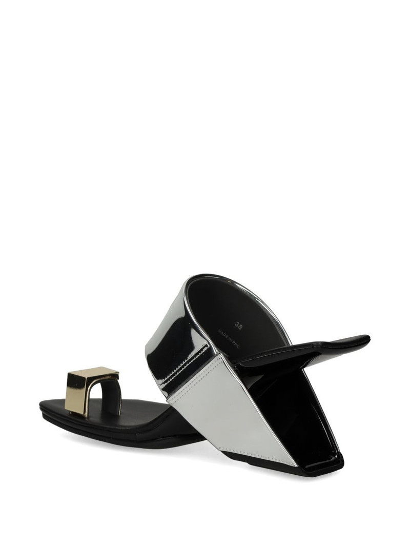 Loop Toe Hi metallic-effect toe-ring sandals 3