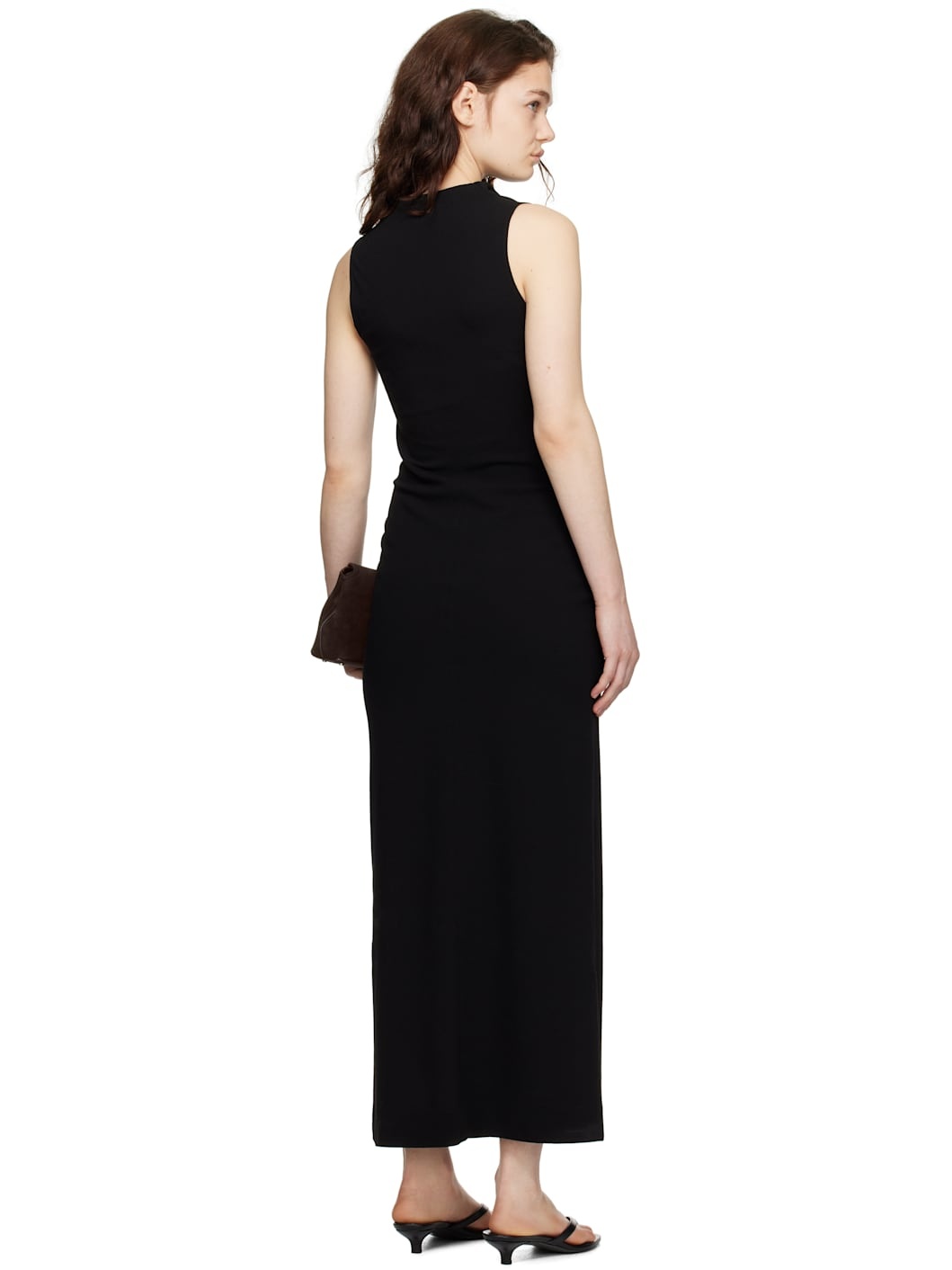 Black Cowl-Neck Maxi Dress - 3