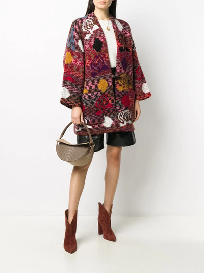 See by Chloé intarsia-knit oversized cardigan outlook