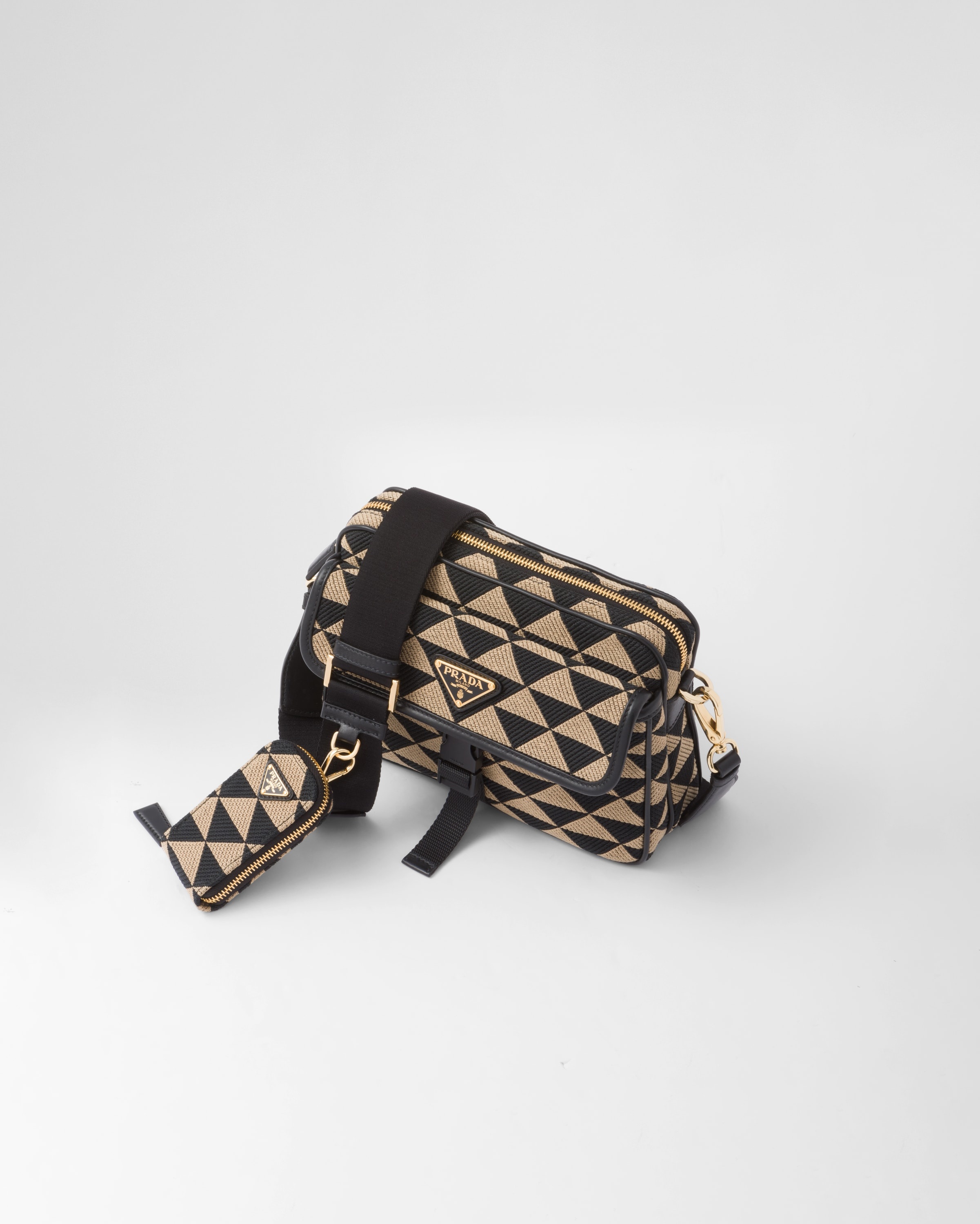 Prada Symbole embroidered fabric bag - 3