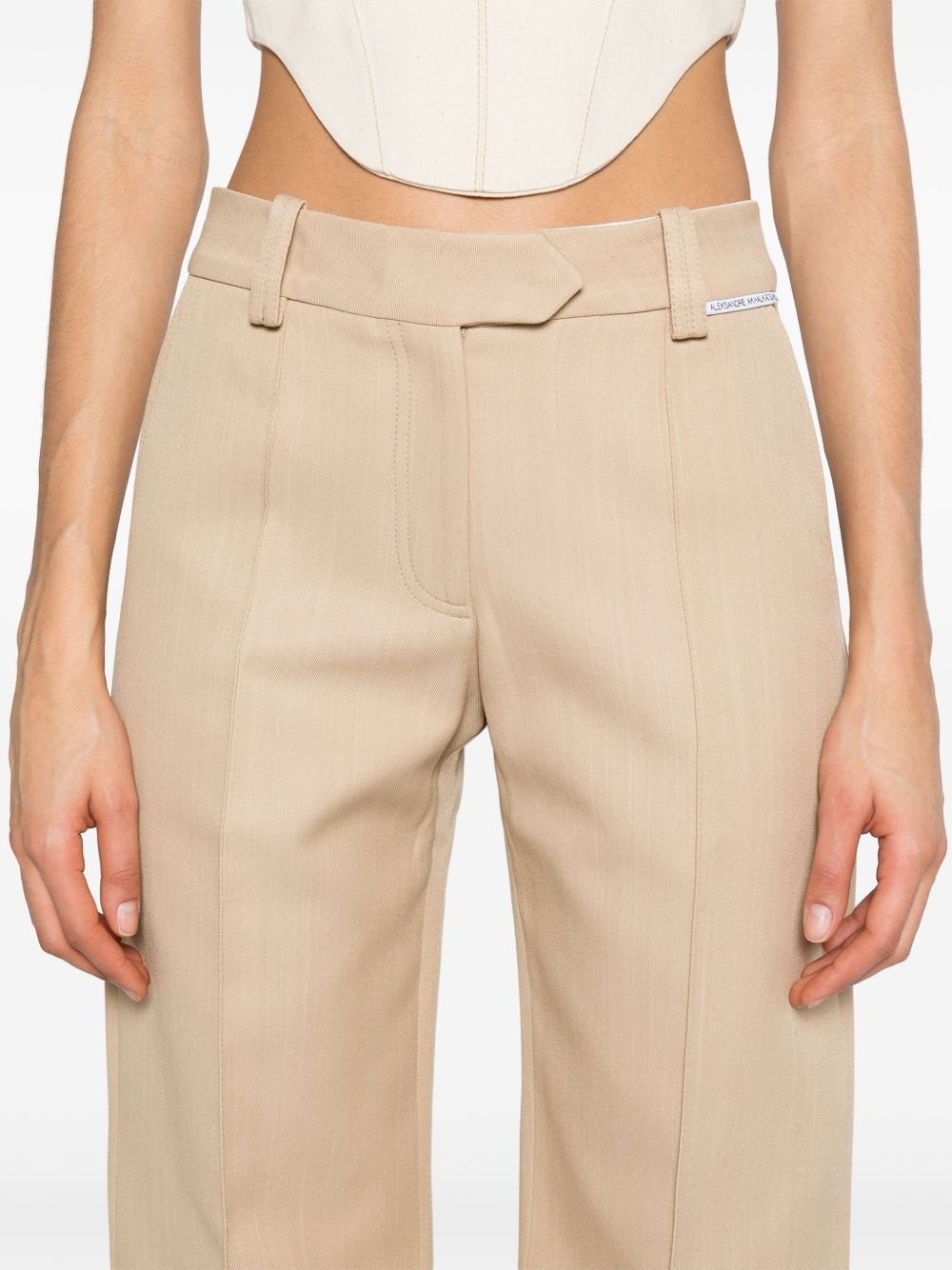 low-rise straight trousers - 5