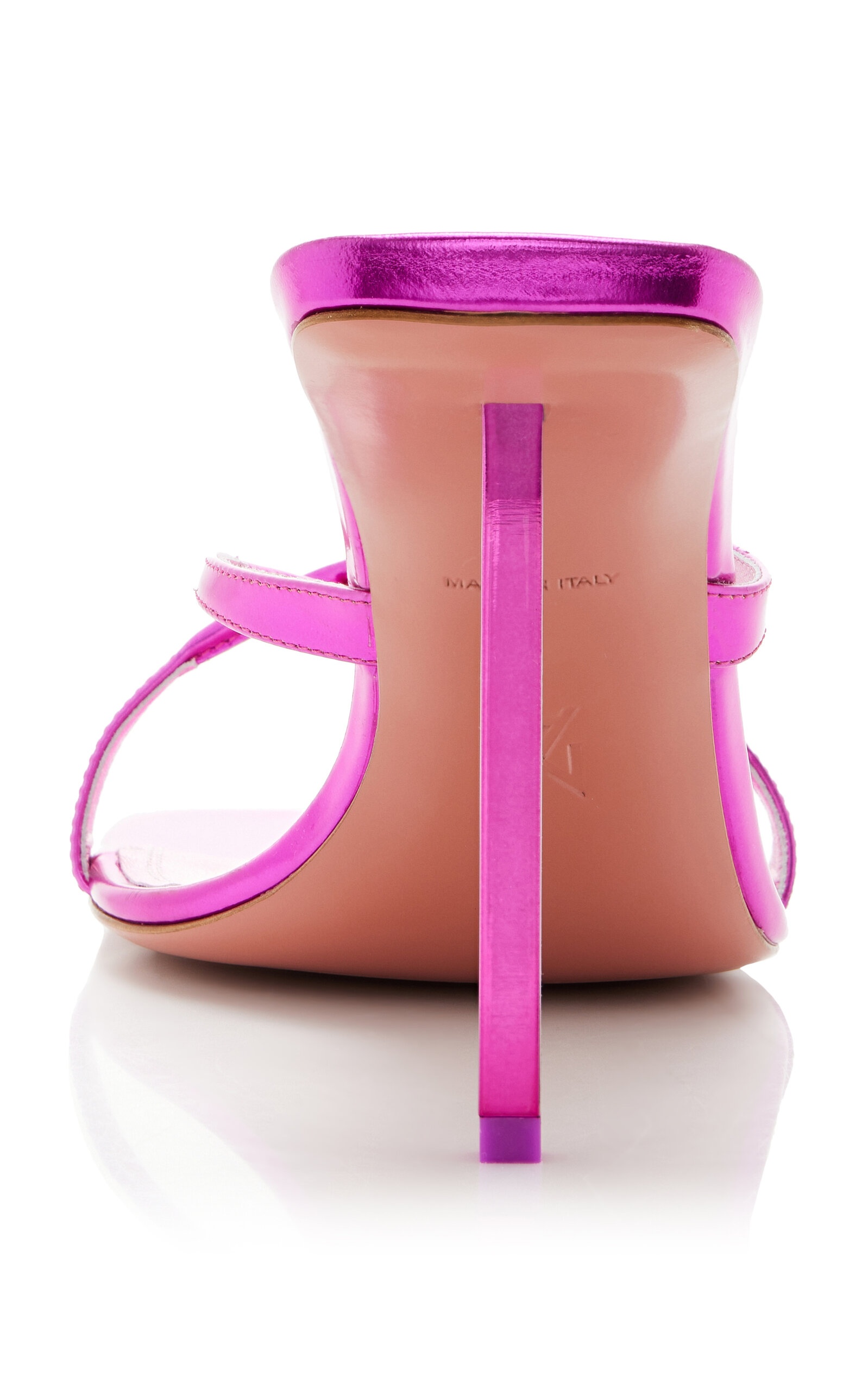 Adriana Metallic-Leather Sandals pink - 5