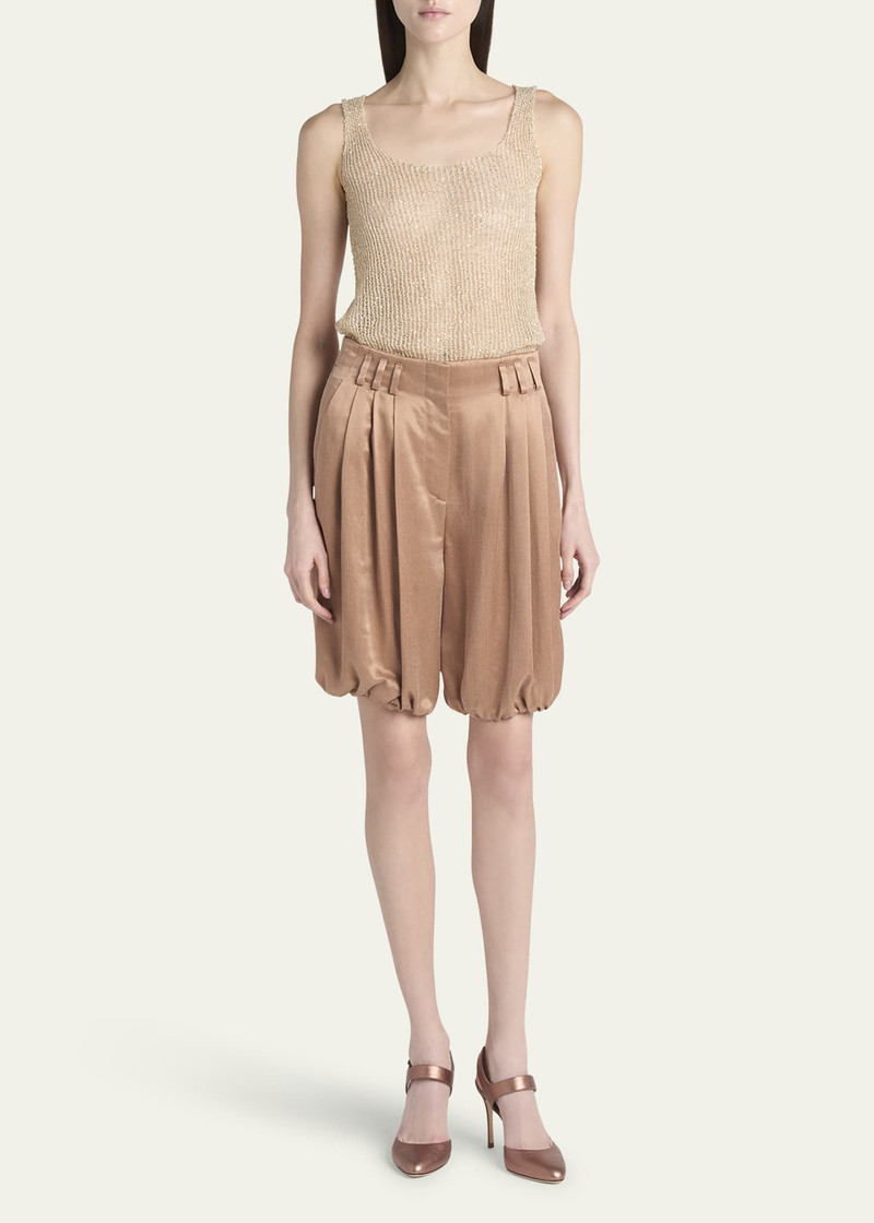 GIORGIO ARMANI Sequined Knit Sleeveless Top outlook
