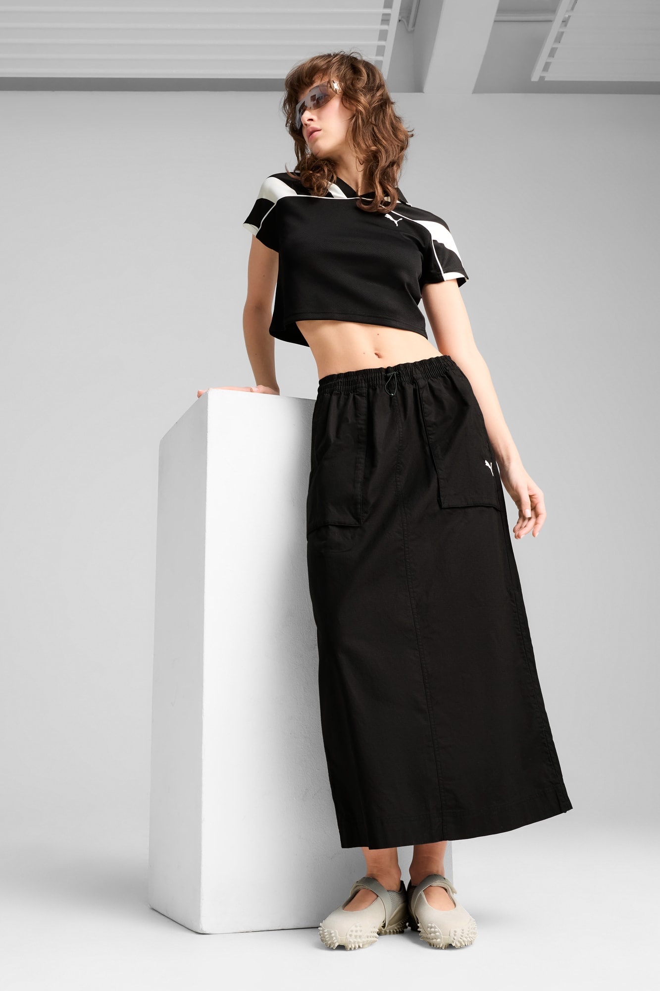 FUTURE ARCHIVE Women's Zip-Off Maxi Woven Skirt - 5