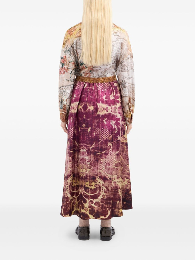 geometric-pattern midi skirt 3