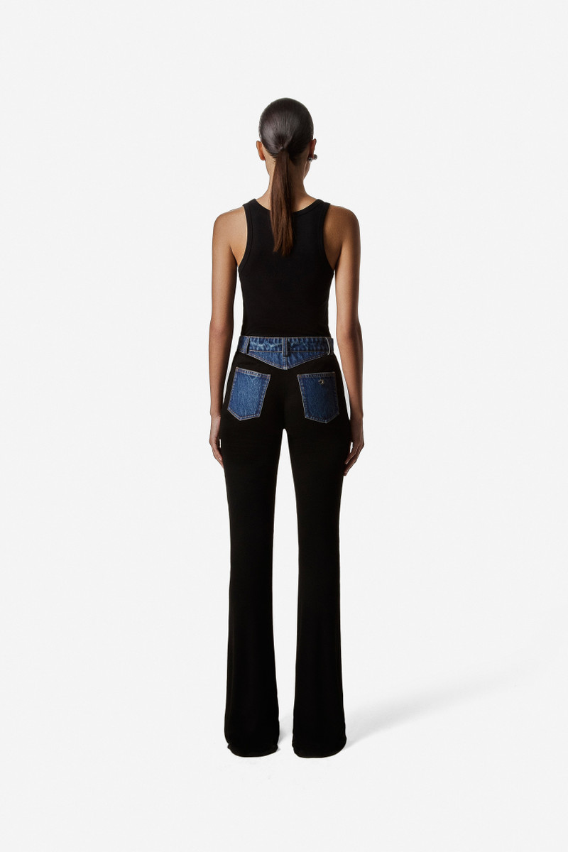 Second Skin Rib Denim Pants 3