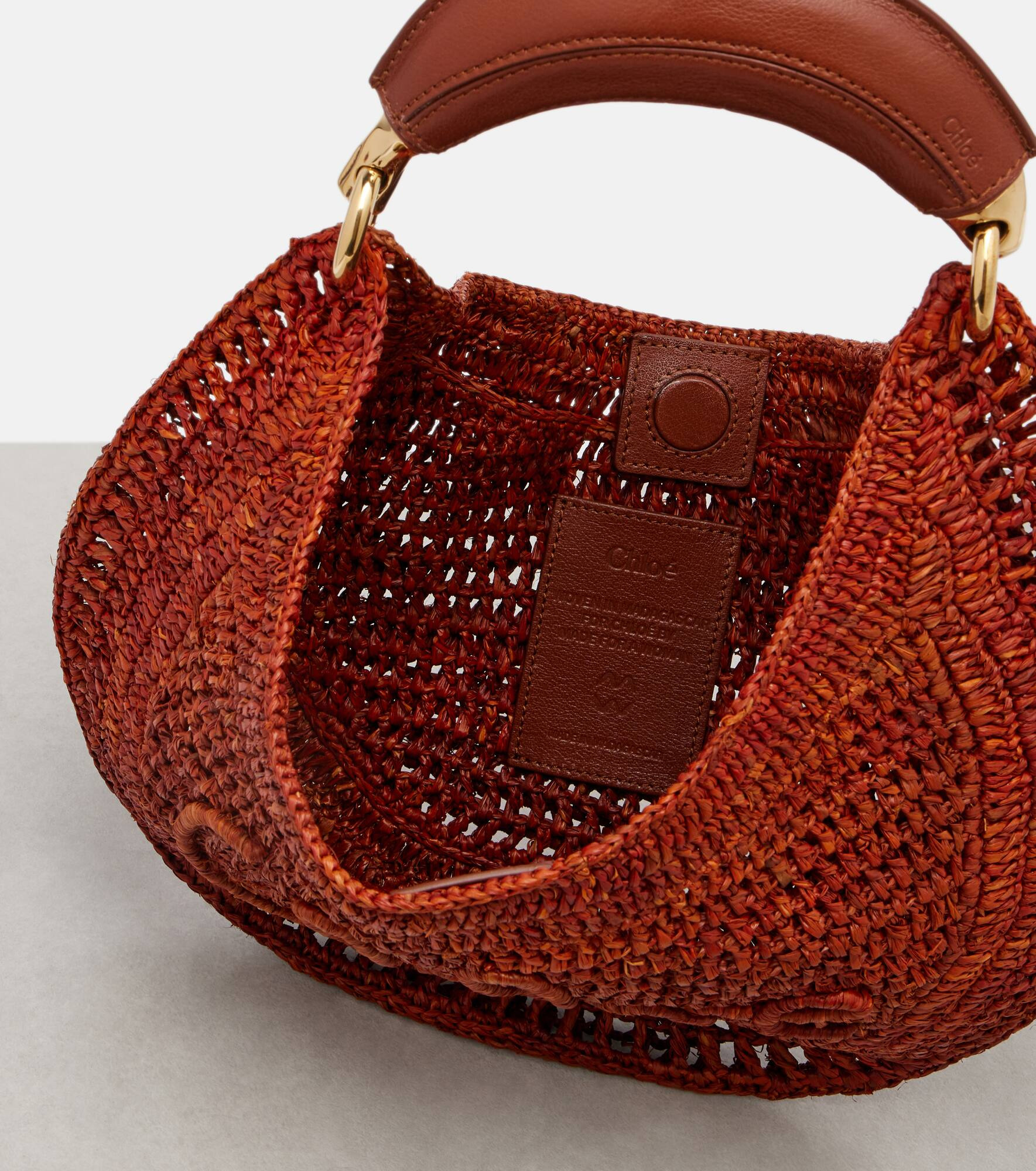 x Made For A Woman Summer Banana Small raffia shoulder bag - 3