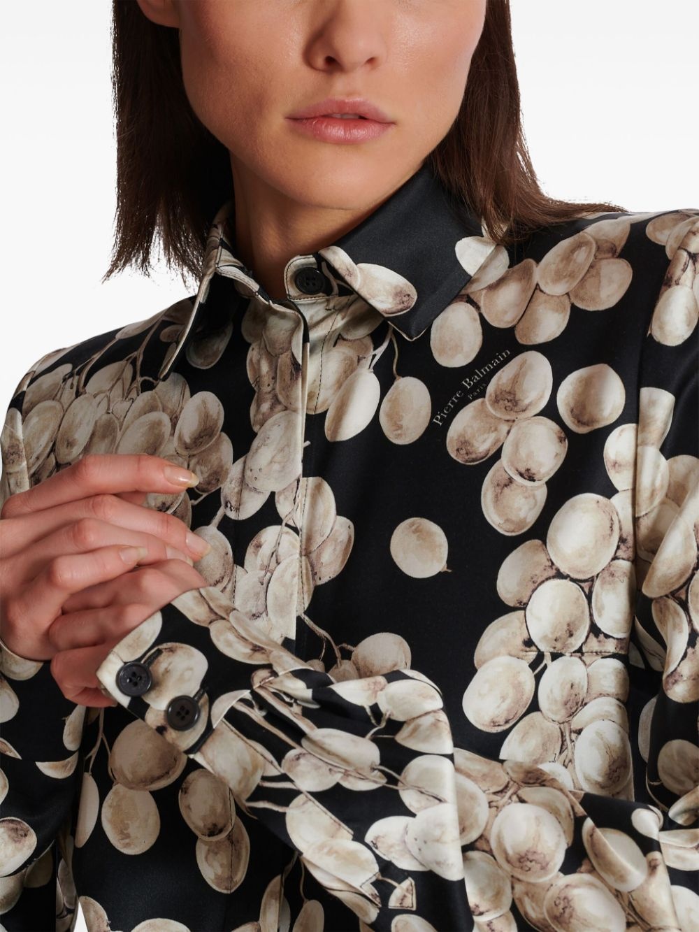 raisin-print shirt - 7