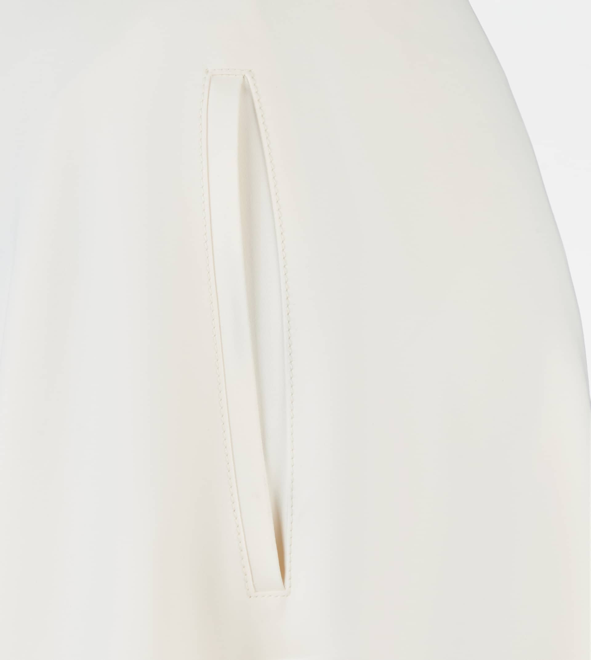DRAPED SKIRT IN SATIN - WHITE - 7