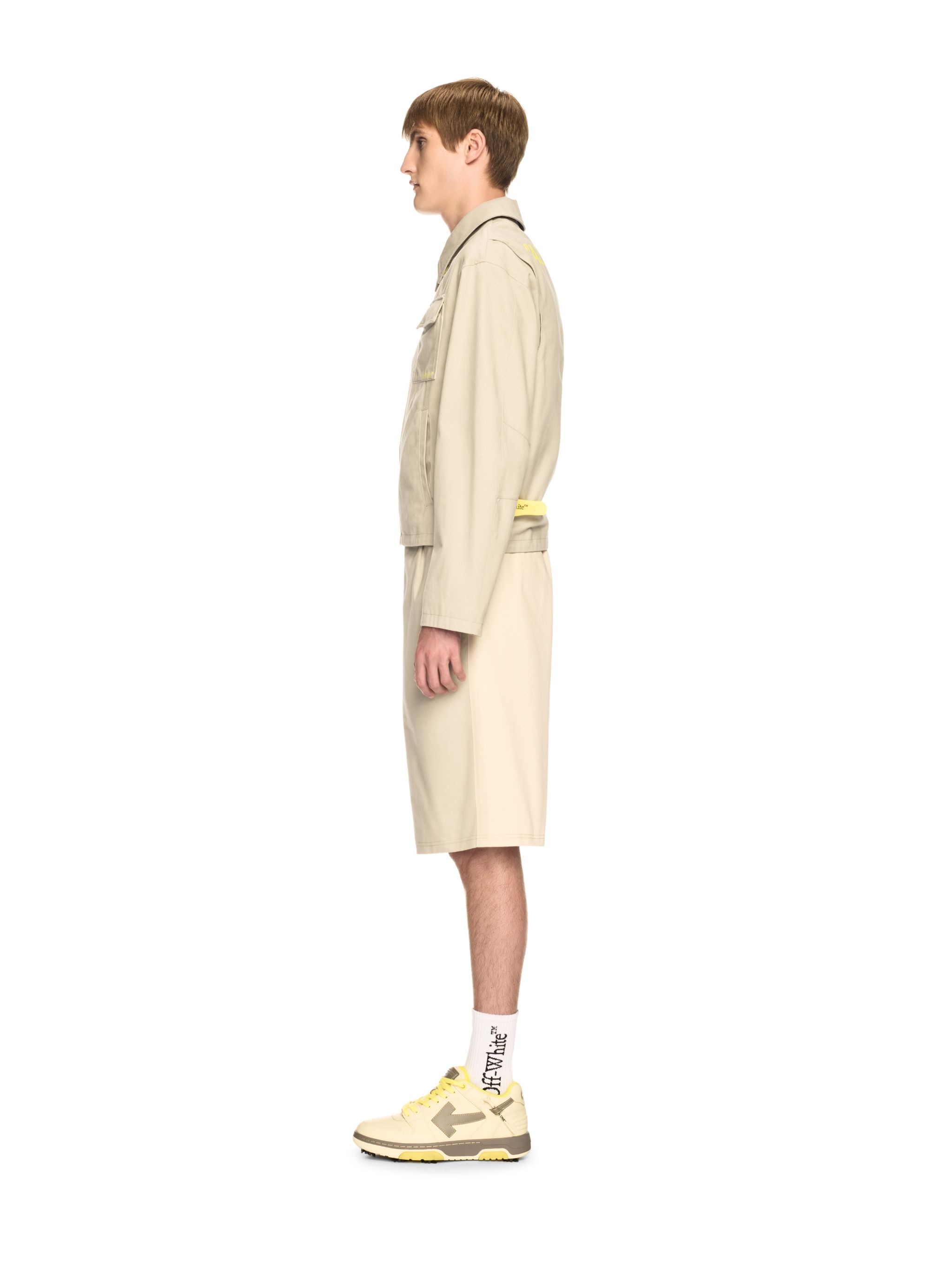 Beige Golf Bermuda Shorts - 3