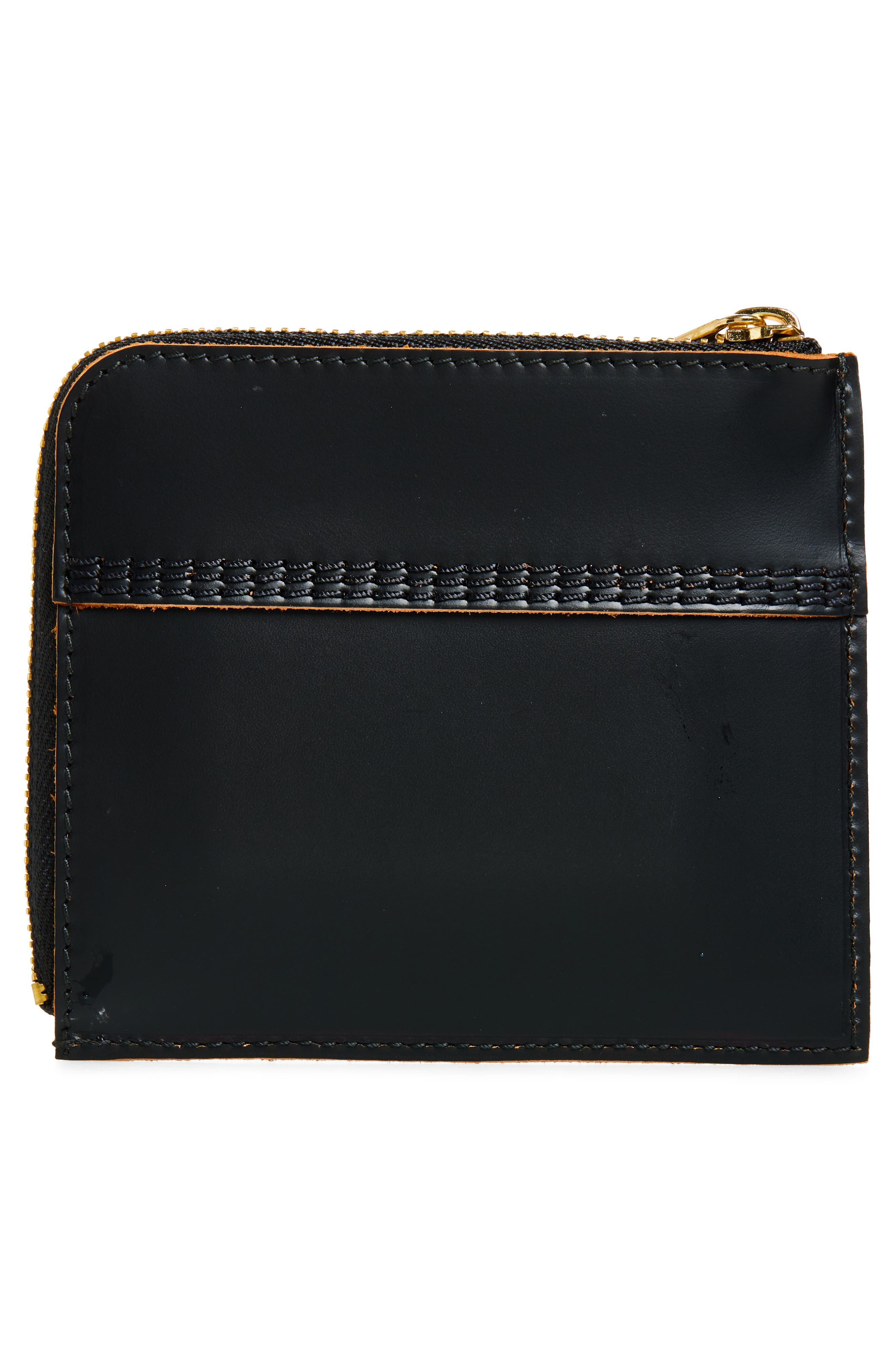 Comme des Garçons Wallets Triple Stitch Zip Pouch in Black at Nordstrom - 3