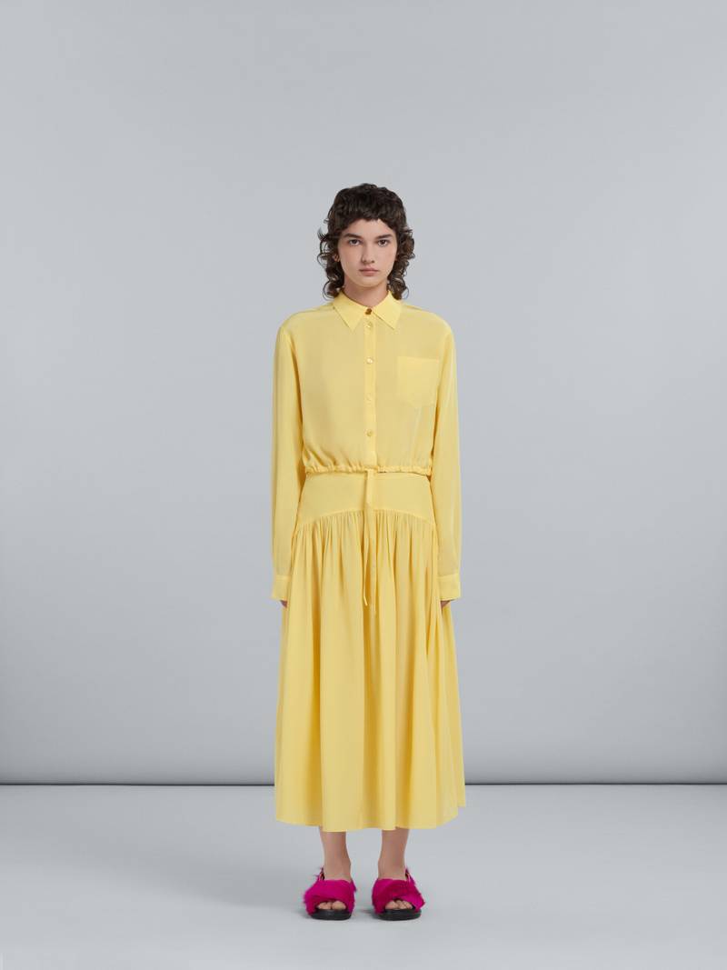 Marni LONG SKIRT IN YELLOW SILK outlook