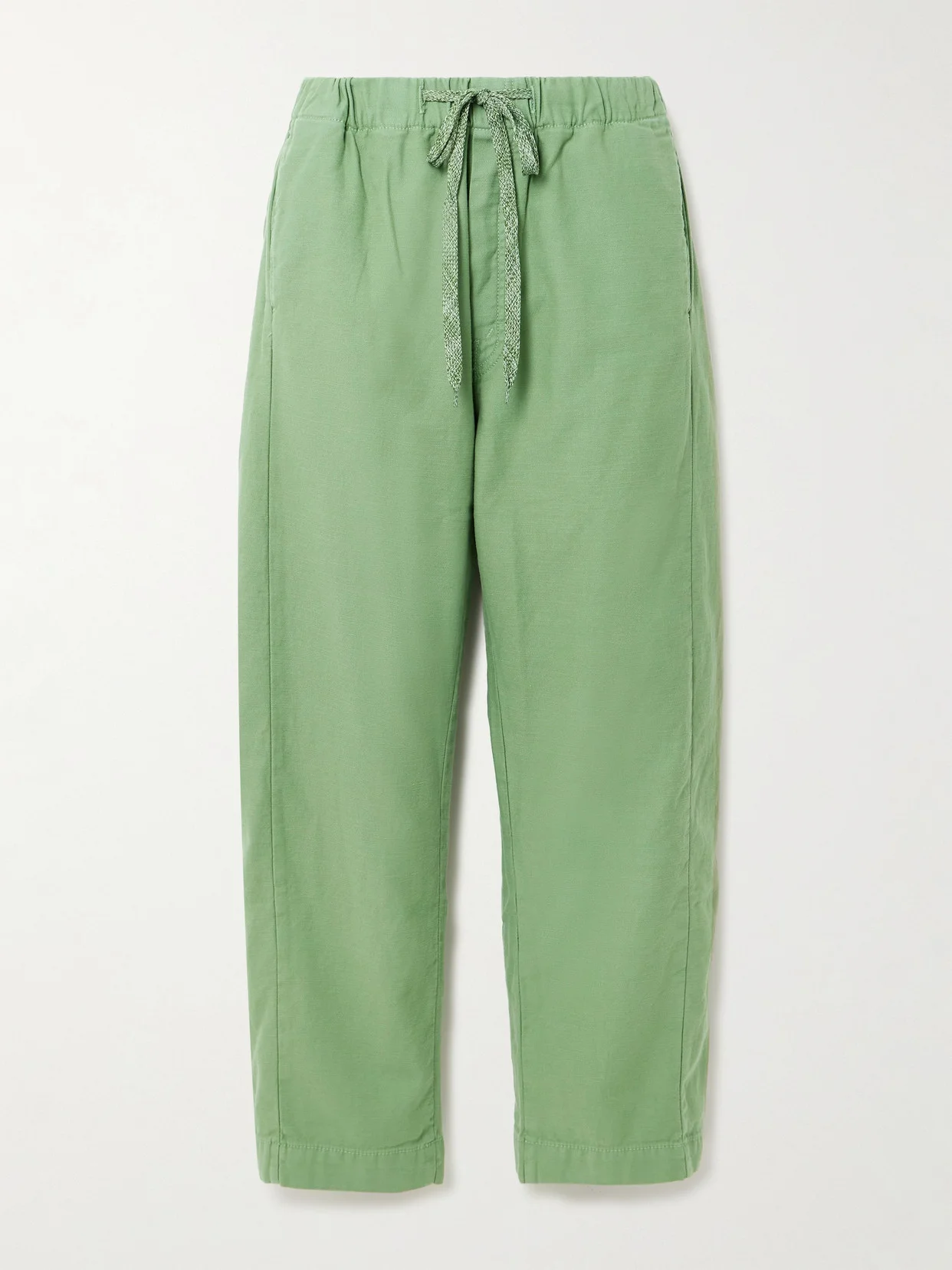 The Drawn Half-pipe Cotton-canvas Barrel-leg Pants - 1