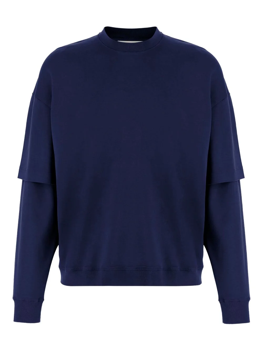 double-layered wool sweatshirt - 1