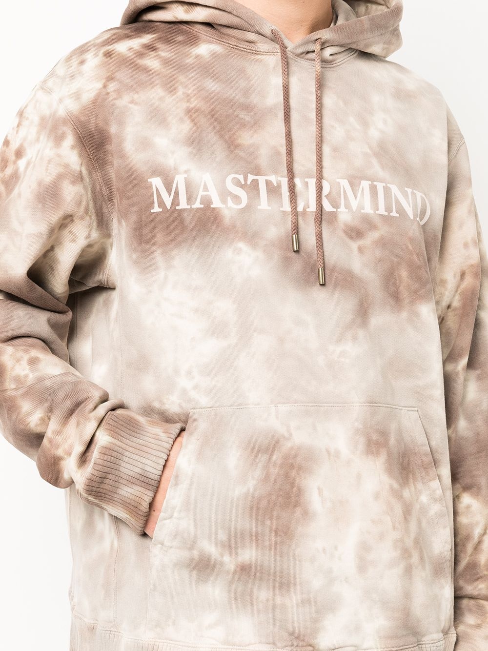 logo-print tie-dye hoodie - 5