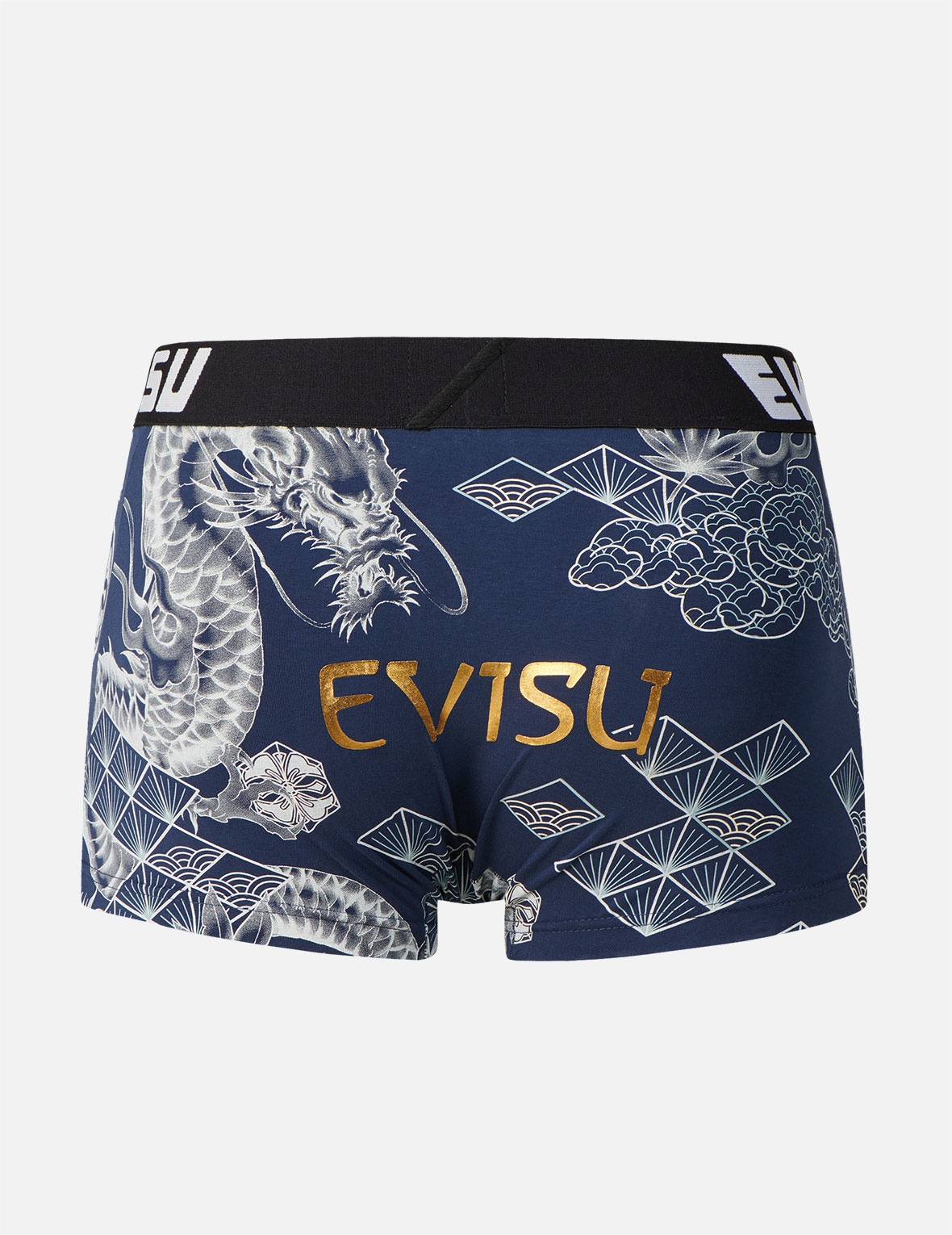 ALLOVER BROCADE AND DRAGON PATTERN PRINT TRUNKS - 1
