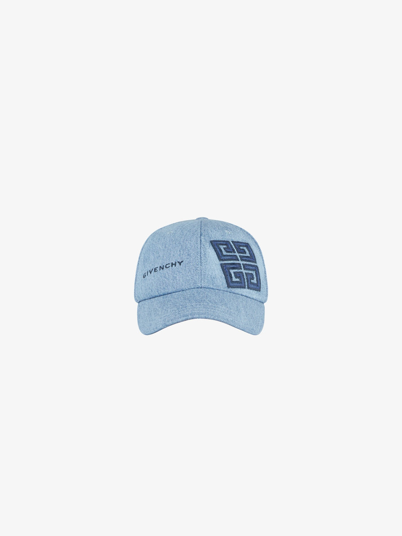 GIVENCHY CAP IN 4G EMBROIDERED DENIM 1
