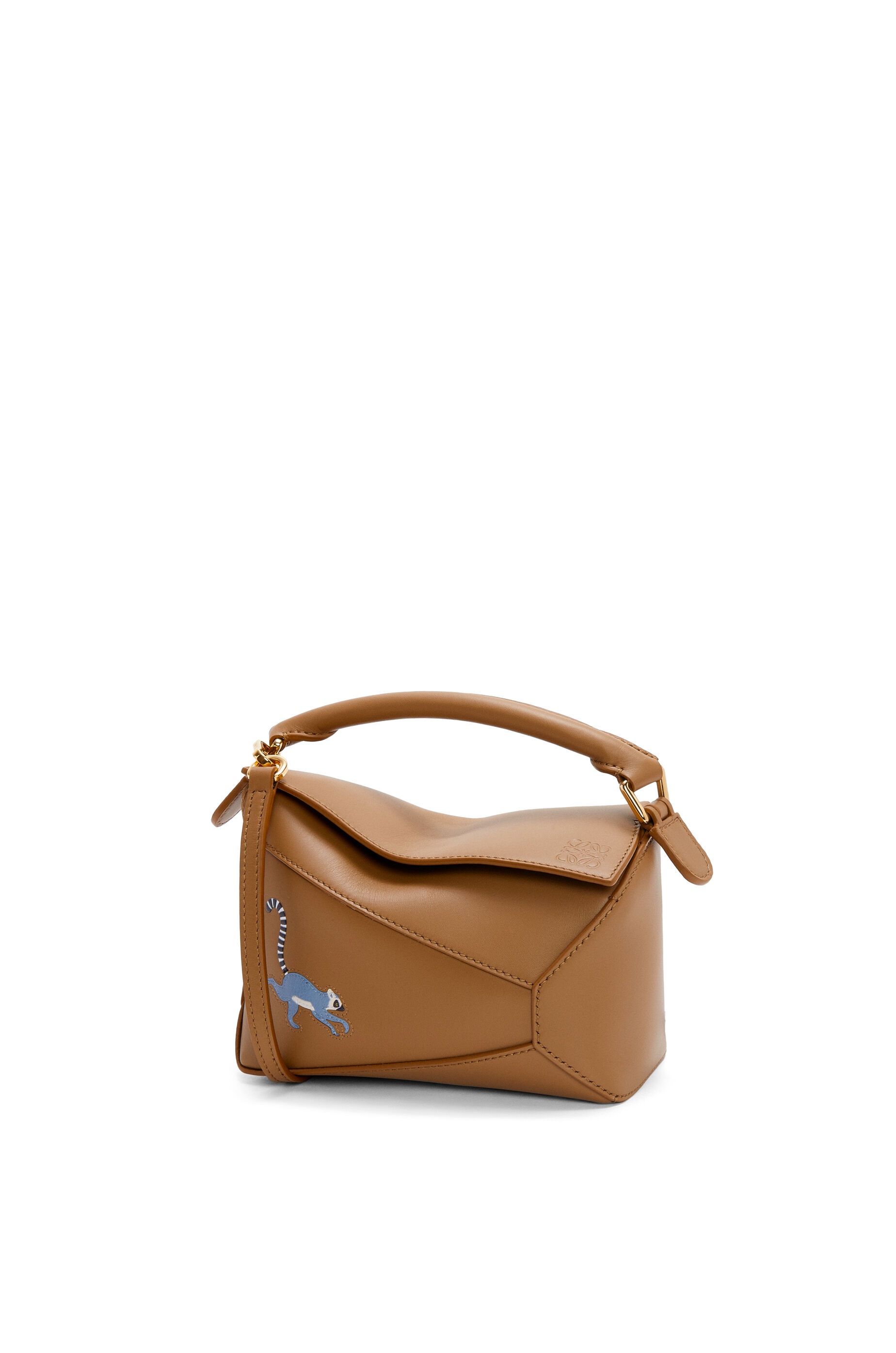 Lemur mini Puzzle bag in satin calfskin - 1