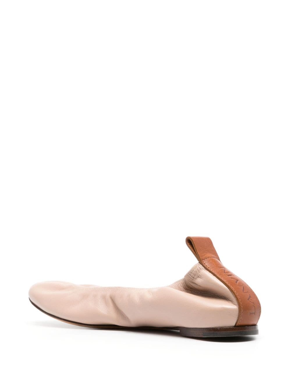 leather ballerina shoes - 3
