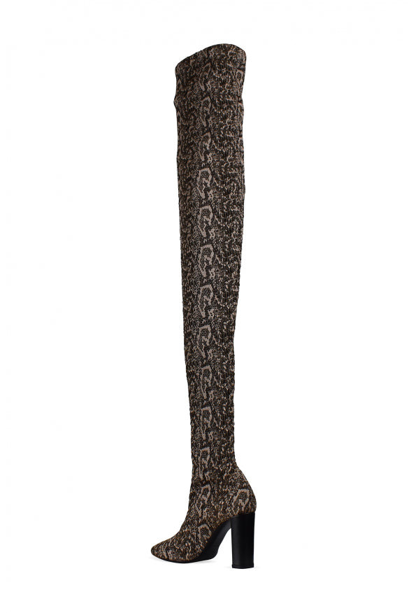 Saint Laurent Women Moon Thigh-High Boots - 3