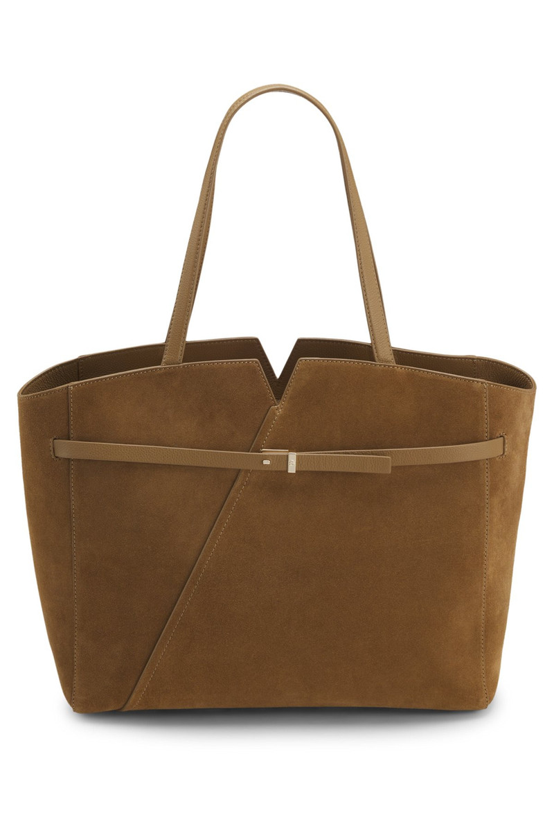 BOSS REVERS TOTE BAG IN SUEDE WITH BELT DETAIL 2