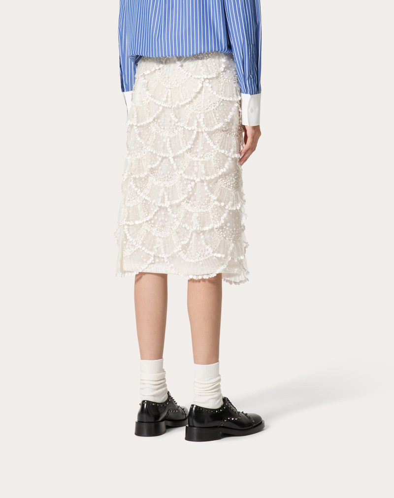 TULLE ILLUSIONE EMBROIDERED SKIRT 4