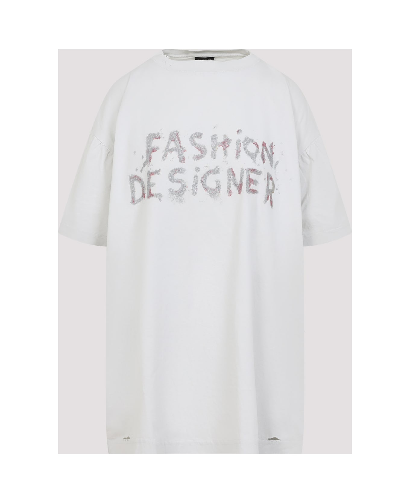 White Cotton T-shirt - 3