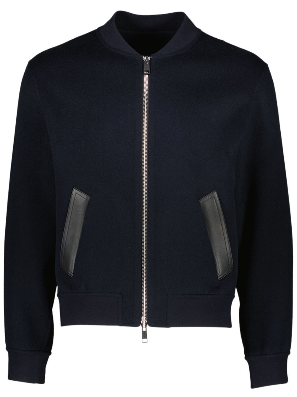 wool-cashmere varsity jacket - 1
