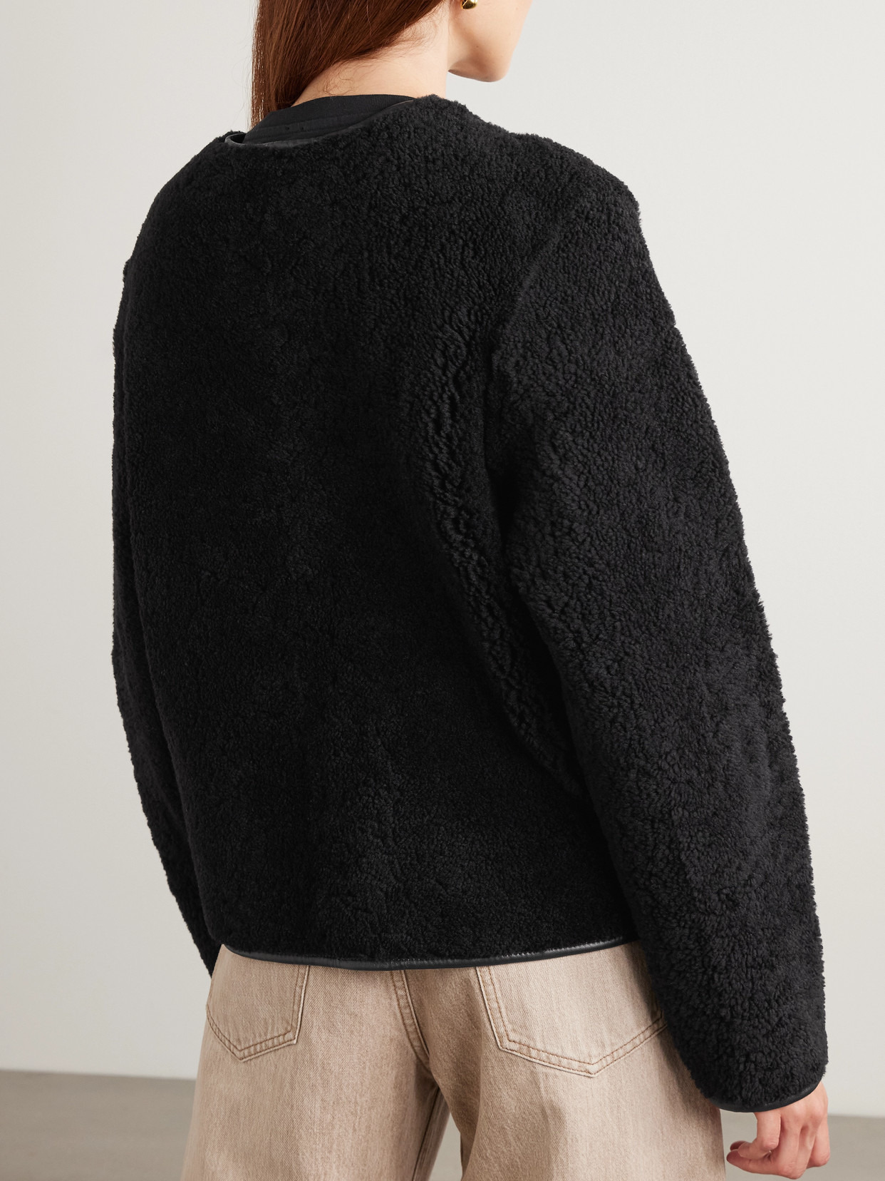 Gliss Reversible Leather-trimmed Shearling Jacket - 3