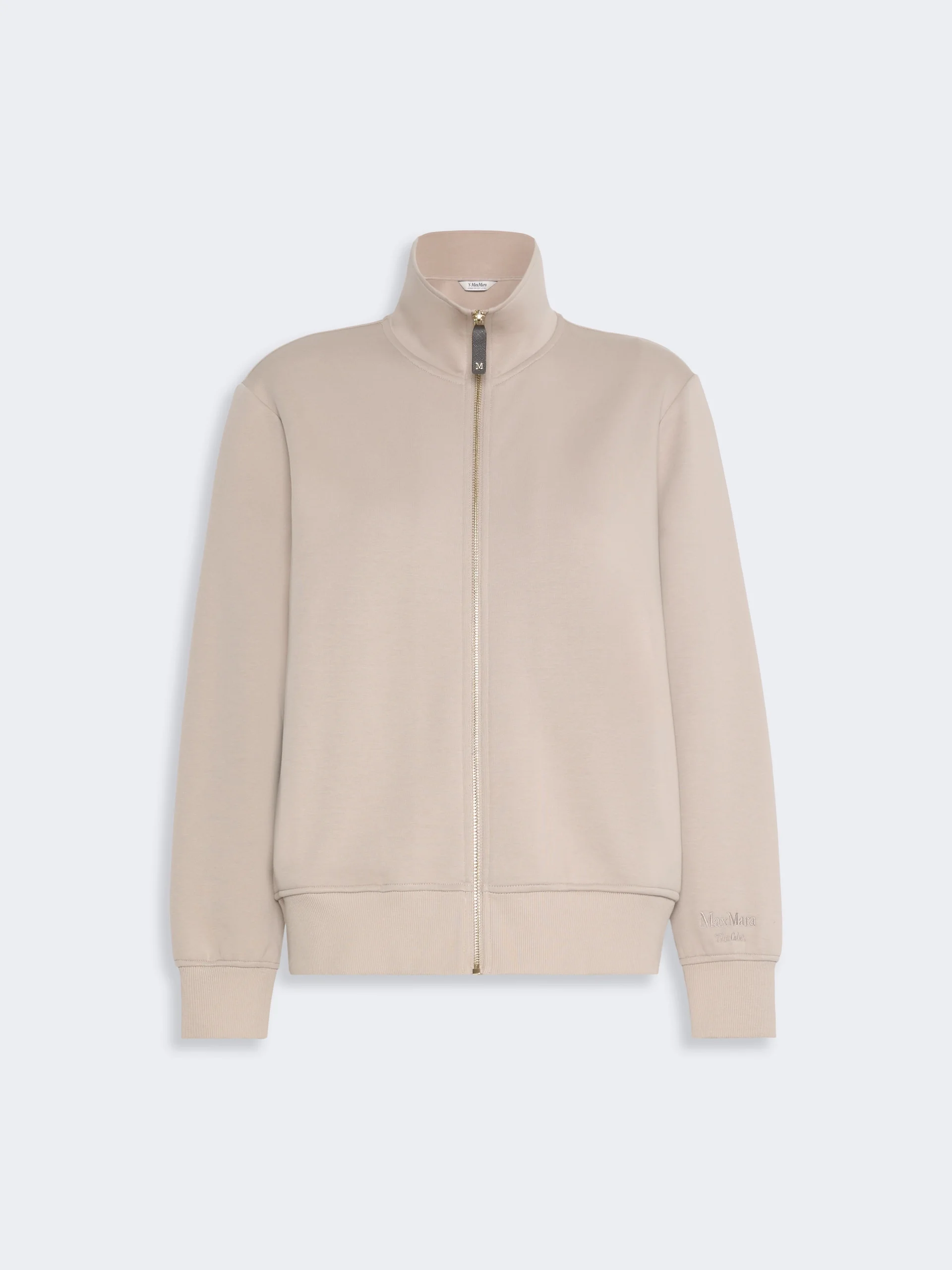 CAREZZA Technical cotton jersey sweatshirt - BEIGE - 1
