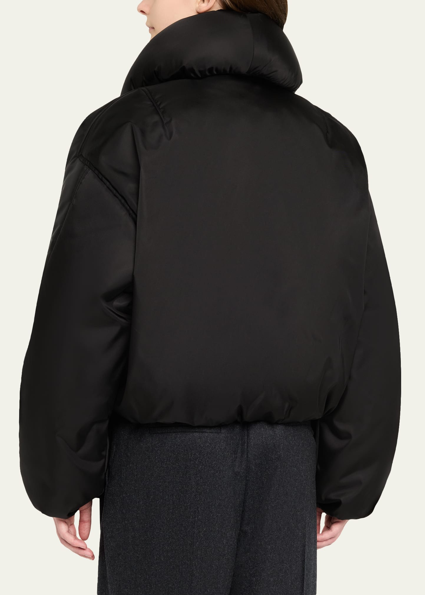 Taffeta Padded Bomber Jacket - 3
