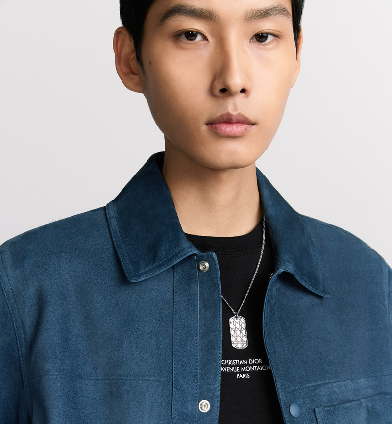 Dior Cannage Plate Pendant Necklace outlook