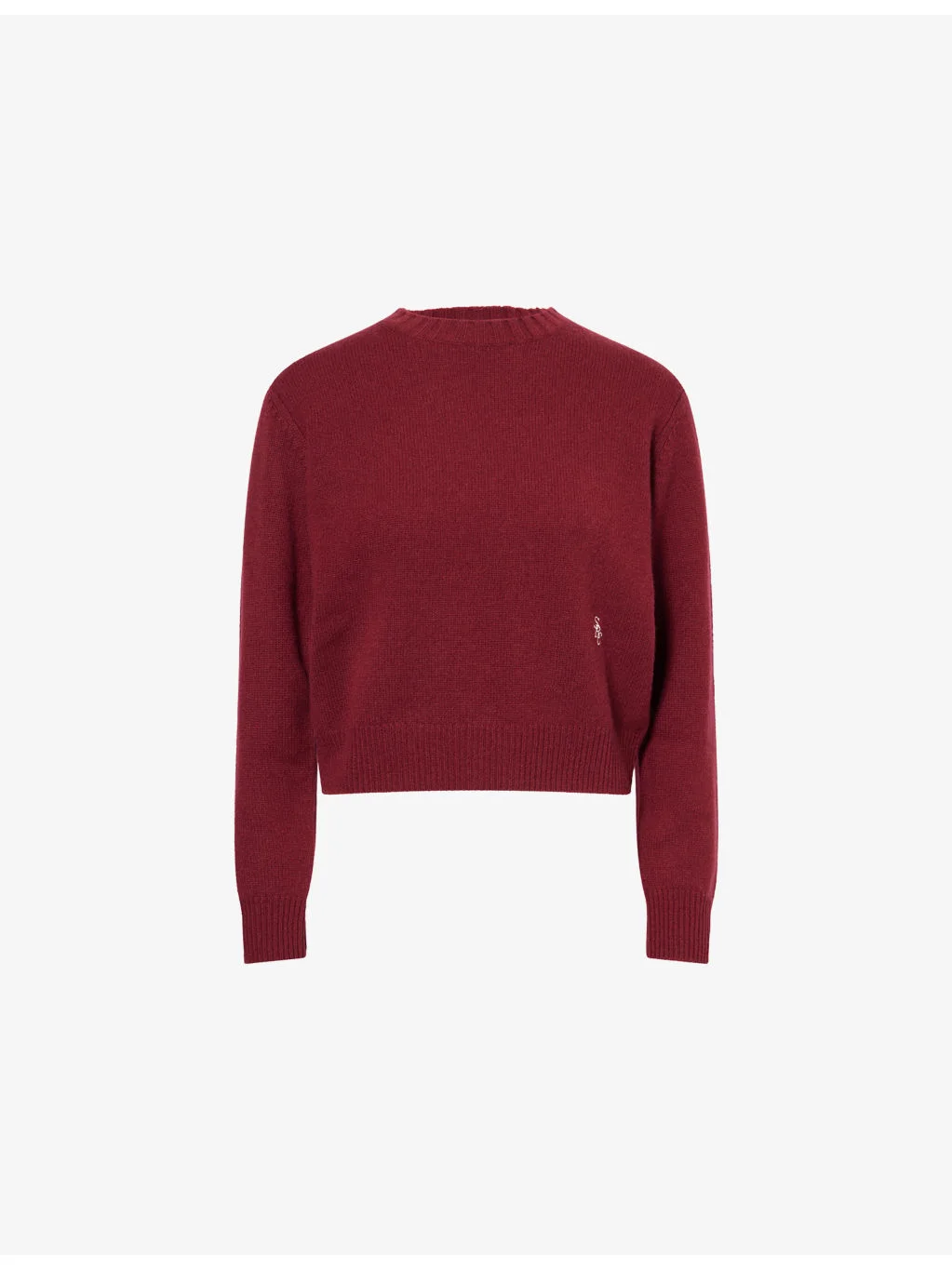 Regular-Fit Embroidered-Logo Cashmere-And-Wool Jumper - 1