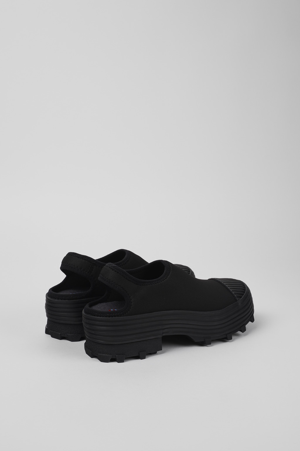 Black Textile Clog - 3