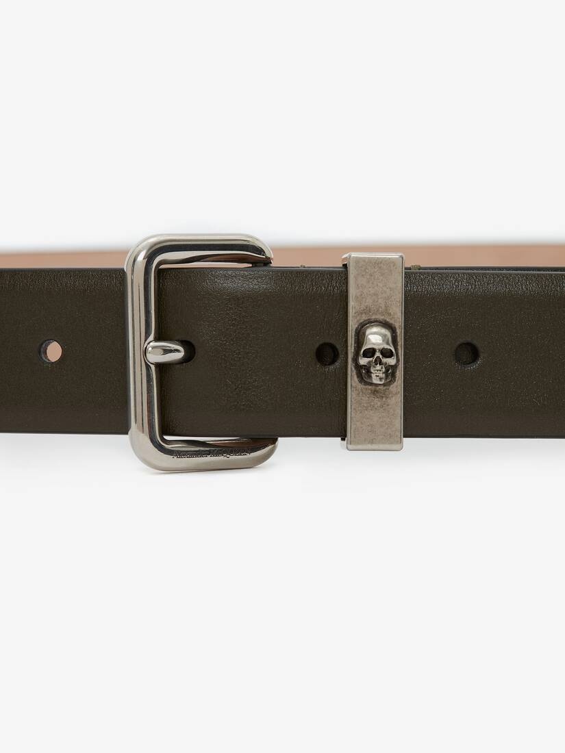 Skull Belt in Khaki - 3