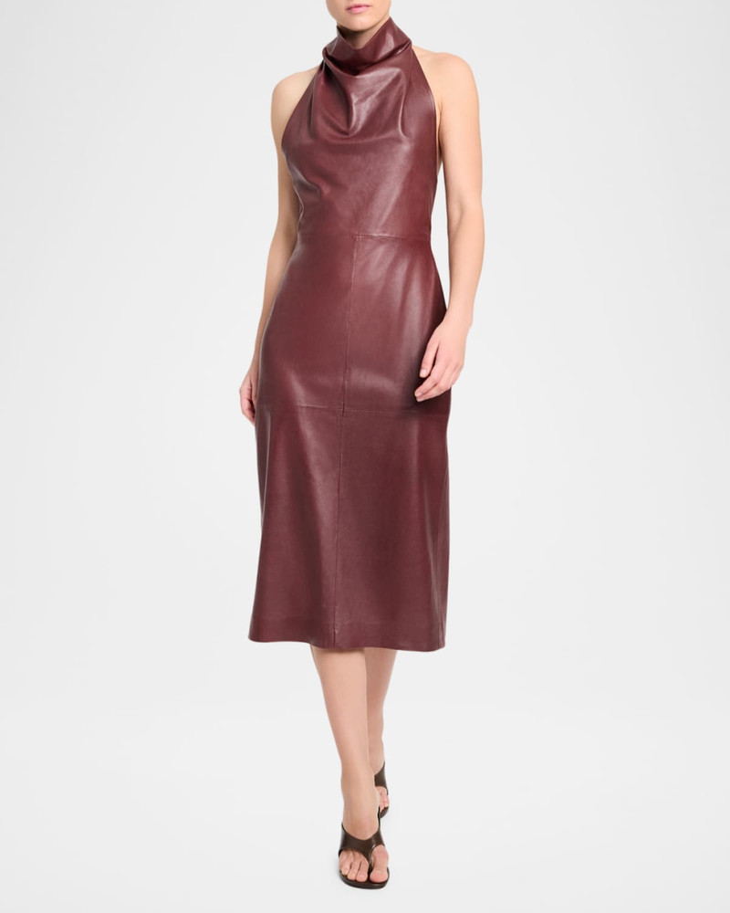 TWP Lola Leather Column Dress outlook