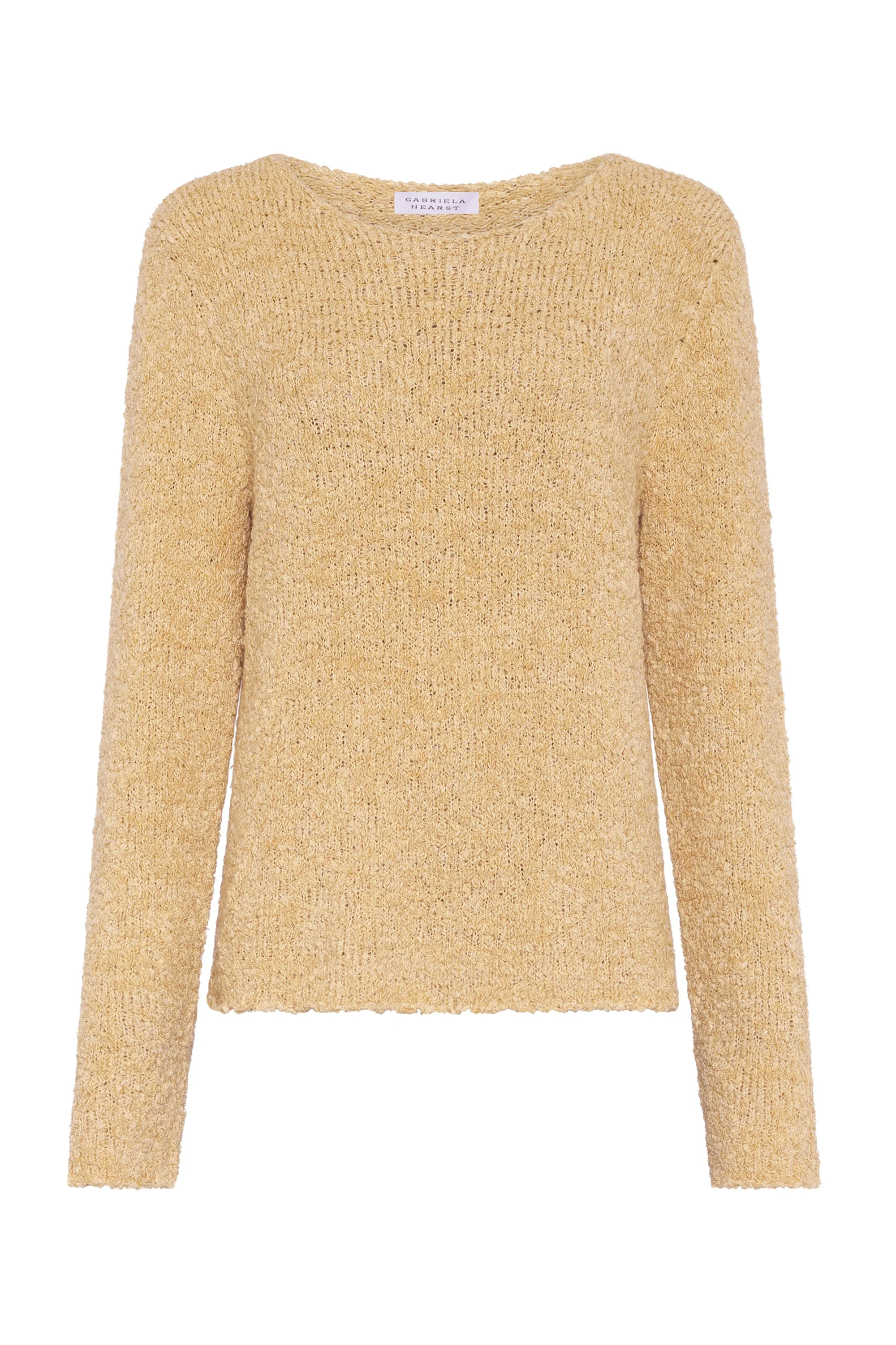Crescenta Knit Sweater in Hay Silk Cashmere Linen - 1