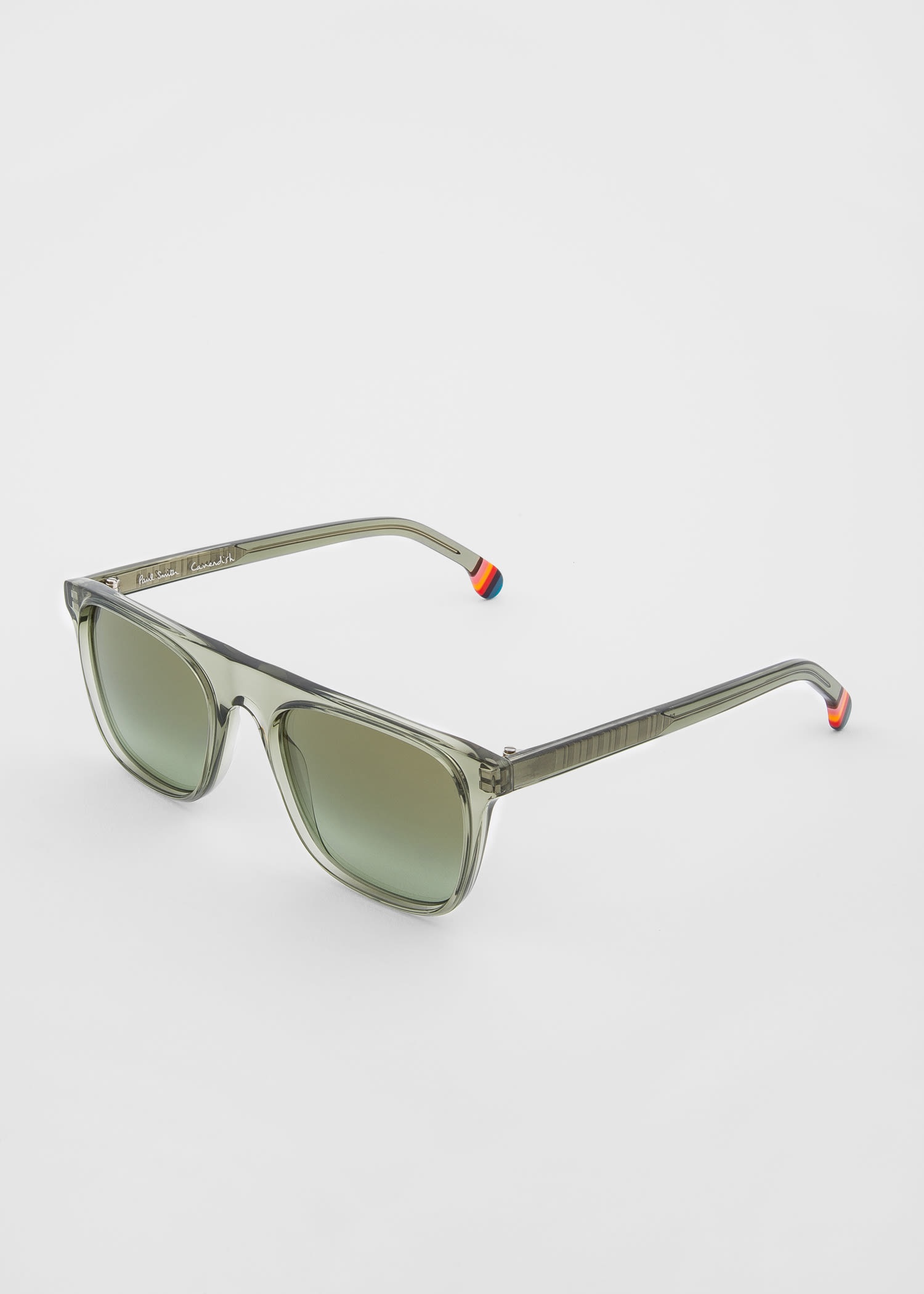 Khaki Crystal 'Cavendish' Sunglasses - 2