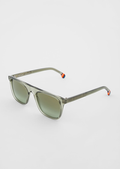 Paul Smith Khaki Crystal 'Cavendish' Sunglasses outlook